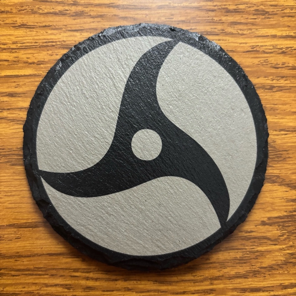 Naruto Itachi Mangekyou Sharingan Laser Engraved Slate Coaster